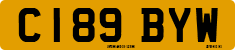 License plate of the United Kingdom, 1983 year system