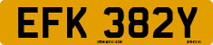 License plate of the United Kingdom, 1963 year system