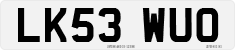 License plate of the United Kingdom, 2001 year system