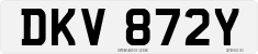 License plate of the United Kingdom, 1963 year system