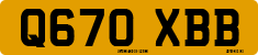 License plate of the United Kingdom, 1983 year system