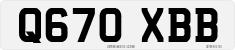 License plate of the United Kingdom, 1983 year system