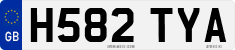 License plate of the United Kingdom, 1983 year system