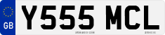 License plate of the United Kingdom, 1983 year system
