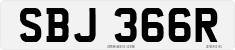 License plate of the United Kingdom, 1963 year system