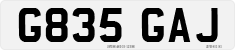License plate of the United Kingdom, 1983 year system