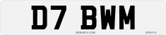 License plate of the United Kingdom, 1983 year system