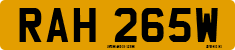 License plate of the United Kingdom, 1963 year system