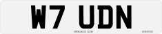License plate of the United Kingdom, 1983 year system