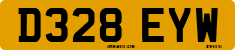 License plate of the United Kingdom, 1983 year system