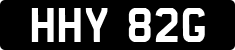 License plate of the United Kingdom, 1963 year system