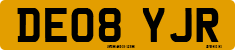 License plate of the United Kingdom, 2001 year system