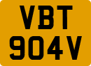 License plate of the United Kingdom, 1963 year system
