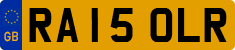 License plate of the United Kingdom, 2001 year system