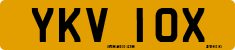 License plate of the United Kingdom, 1963 year system