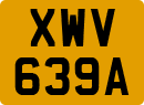 License plate of the United Kingdom, 1963 year system