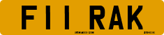 License plate of the United Kingdom, 1983 year system