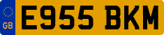 License plate of the United Kingdom, 1983 year system