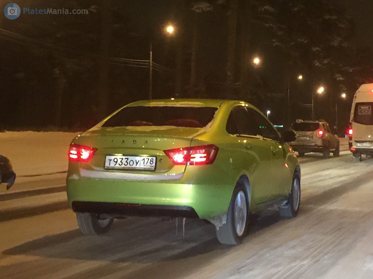 т 933 оу 178, Lada (VAZ) Vesta 1st gen Sedan (GFL), 2015–2022