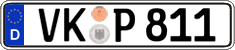 German license plate, Regular plates