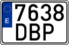 License plates of Spain, Ordinary (2000)