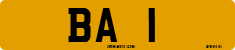 License plate of the United Kingdom, 1903 year system