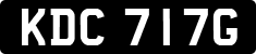License plate of the United Kingdom, 1963 year system