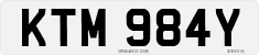 License plate of the United Kingdom, 1963 year system