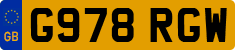 License plate of the United Kingdom, 1983 year system