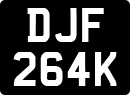 License plate of the United Kingdom, 1963 year system