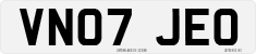 License plate of the United Kingdom, 2001 year system