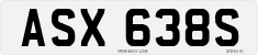License plate of the United Kingdom, 1963 year system