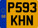 License plate of the United Kingdom, 1983 year system
