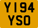License plate of the United Kingdom, 1983 year system