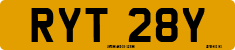 License plate of the United Kingdom, 1963 year system