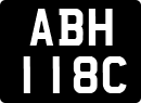 License plate of the United Kingdom, 1963 year system