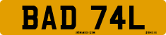 License plate of the United Kingdom, 1963 year system