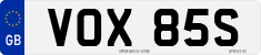 License plate of the United Kingdom, 1963 year system