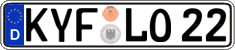 German license plate, Regular plates