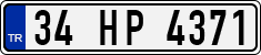 License plate of Turkey, Regular plates