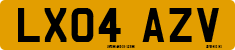 License plate of the United Kingdom, 2001 year system