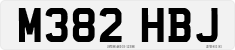 License plate of the United Kingdom, 1983 year system