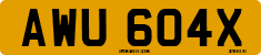 License plate of the United Kingdom, 1963 year system