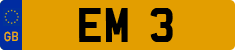 License plate of the United Kingdom, 1903 year system