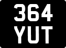 License plate of the United Kingdom, 1932 year system