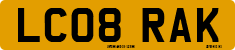 License plate of the United Kingdom, 2001 year system