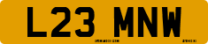 License plate of the United Kingdom, 1983 year system