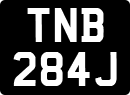 License plate of the United Kingdom, 1963 year system