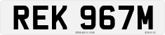 License plate of the United Kingdom, 1963 year system