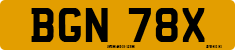 License plate of the United Kingdom, 1963 year system